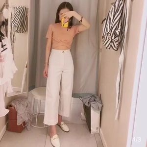 H\u0026M | Jeans | Hm Wide Leg Jeans White 